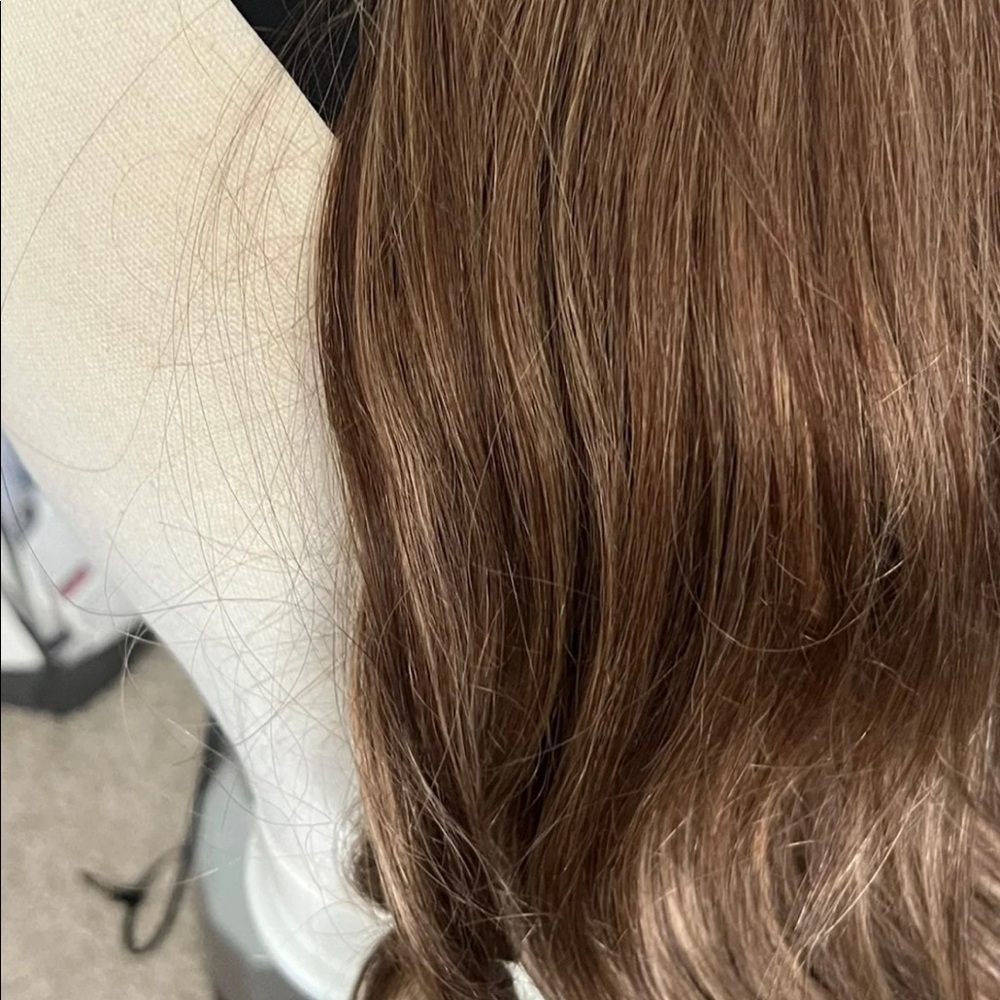 NWOT LUVME HAIR Mix Color Highlights Loose Wavy Headband Wig 18 inches long